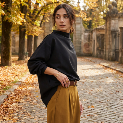 Pull pour femmes Virexa | Coupe ample, col montant