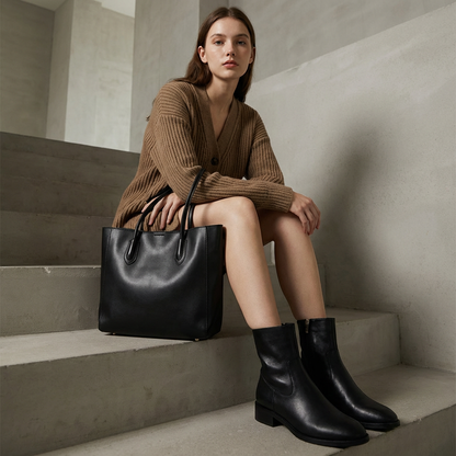 Aveline Women’s Tote Bag | Minimalist Design, Long Shoulder Handles