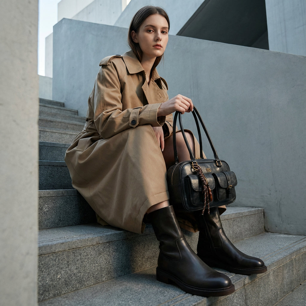 Bolso de hombro para mujer Liora | Forma estructurada, Duales bolsillos frontales