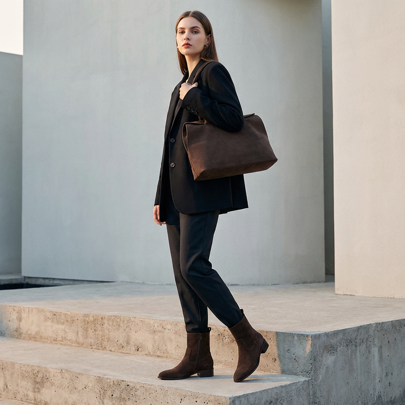 Fourre-tout à épaule pour femmes Aveline | Silhouette structurée, longues anses