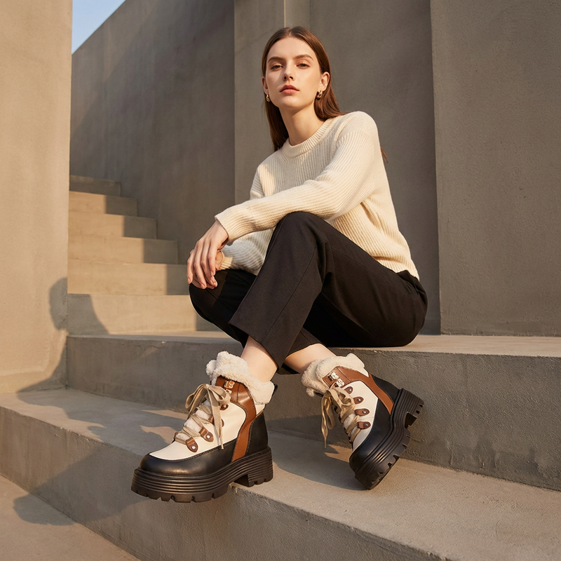Bottes Femme Alyssa | Cuir Véritable, Design Antidérapant