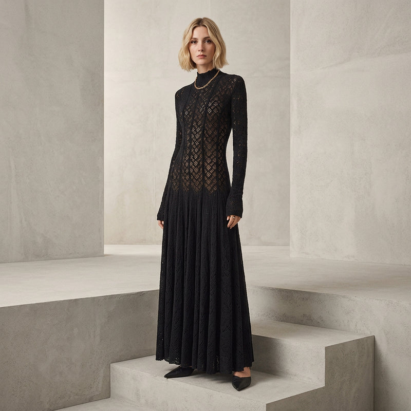 Vestido de encaje para mujer Daisy | Elegante diseño calado, casual y formal