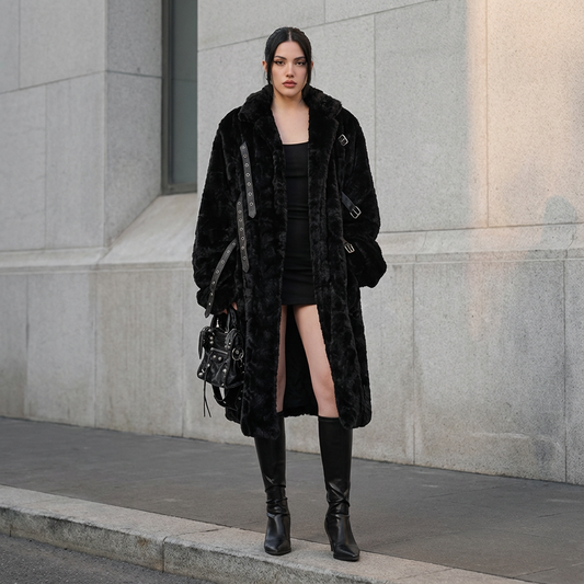 Manteau en fausse fourrure pour femmes Luna | Épais et chaud, vêtement d'extérieur hivernal décontracté