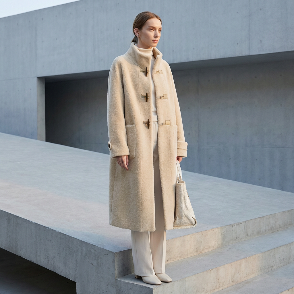 Manteau d’Hiver Femme Ava | Coupe Ample Élégante, Tissu Chaud Mélangé