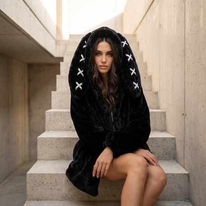 Veste pour femmes Ravi | Fourrure épaisse, style punk oversize