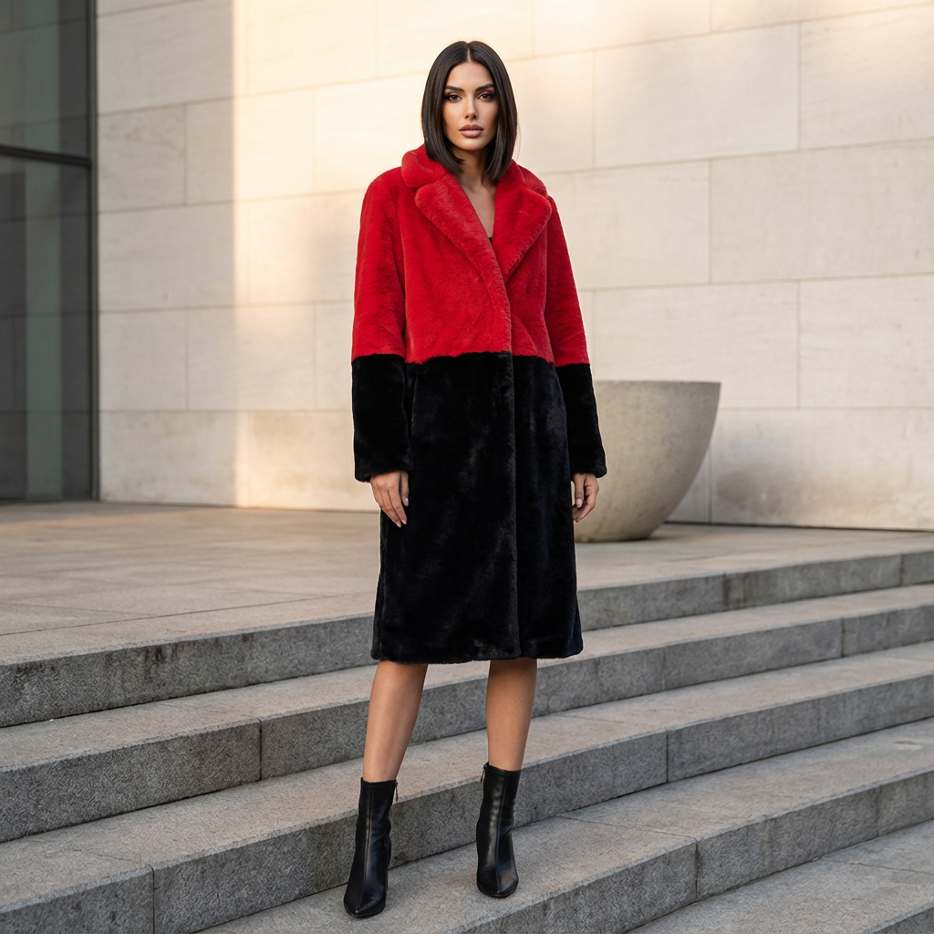 Chaqueta para Mujer Luna | Lujosa Piel Sintética, Abrigo de Invierno Acogedor