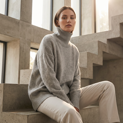 Pull à col roulé pour femmes Avery | Col montant, coupe décontractée