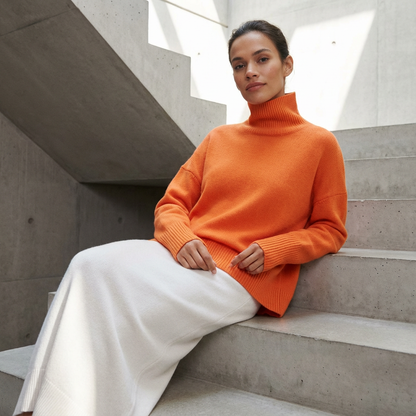 Pull à col roulé pour femmes Avery | Col montant, coupe décontractée