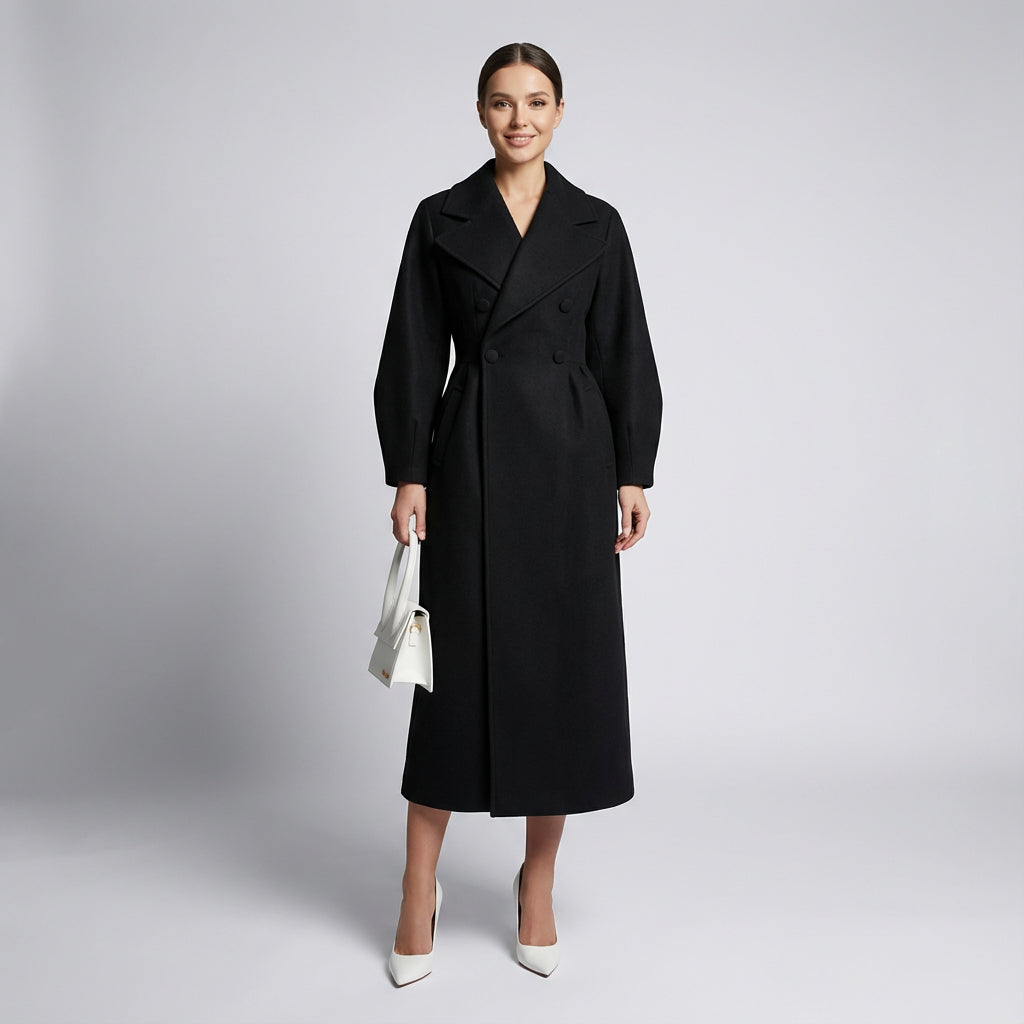 Manteau d'hiver pour femmes Adara | Double boutonnage, design élégant