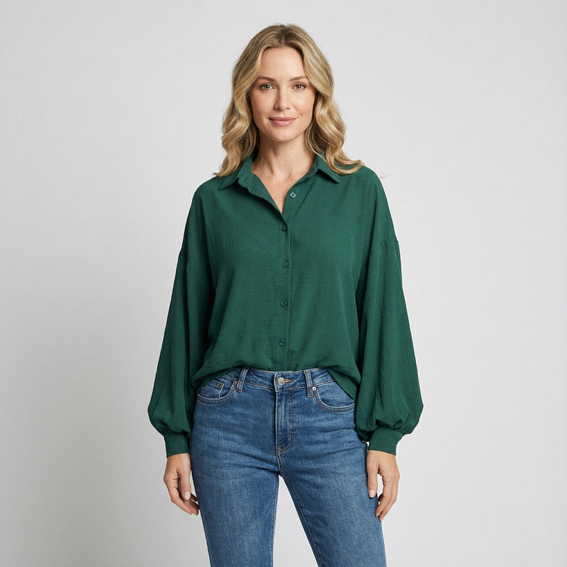 Juniper Siena Women's Blouse | Balloon Sleeves, Breathable Fabric
