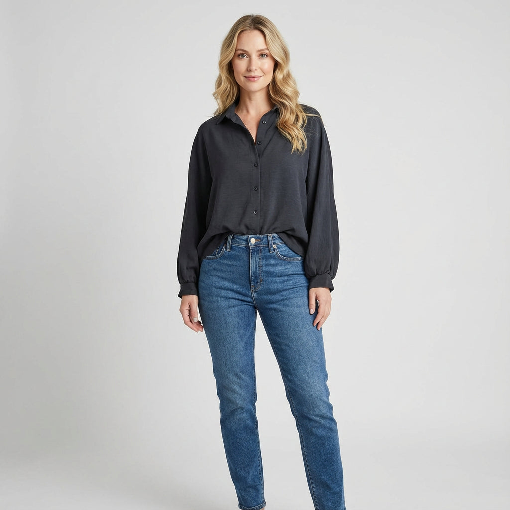 Juniper Siena Women's Blouse | Balloon Sleeves, Breathable Fabric