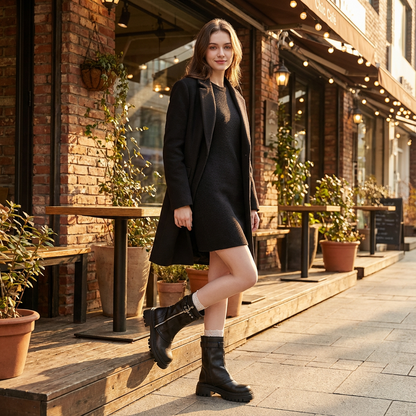 Bottes de combat pour femmes Ravenna | Sangle à boucle, semelle crantée