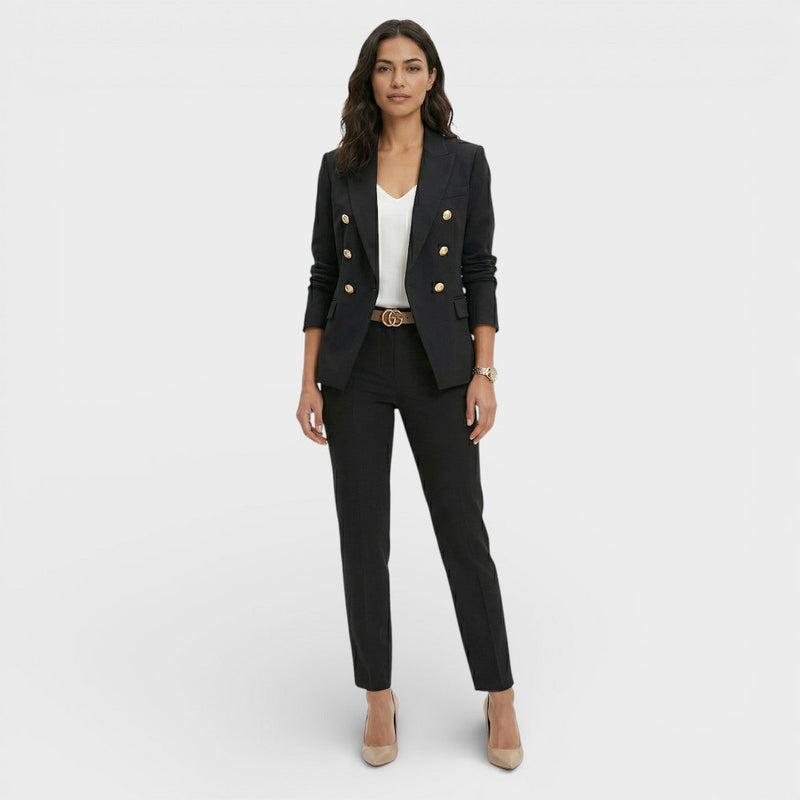 Ines Women's Two-piece Set | Black, Beige