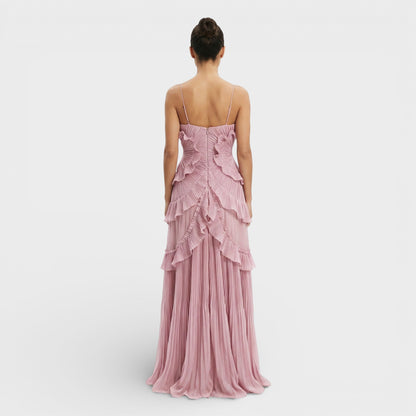 Liana Women's Asymmetric Maxi Dress - back view