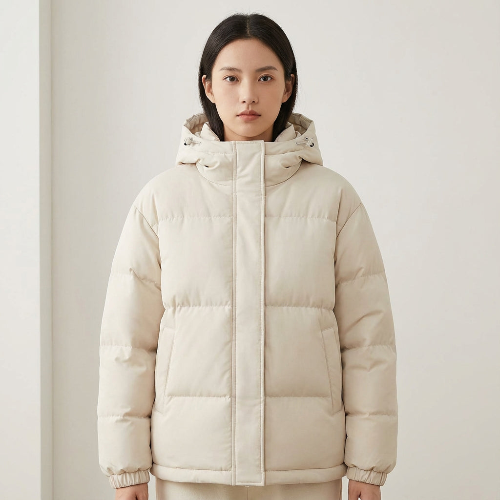 Cleo Women's Black Puffer Jacket | Insulated with Hood, Stylish Winter Jacket