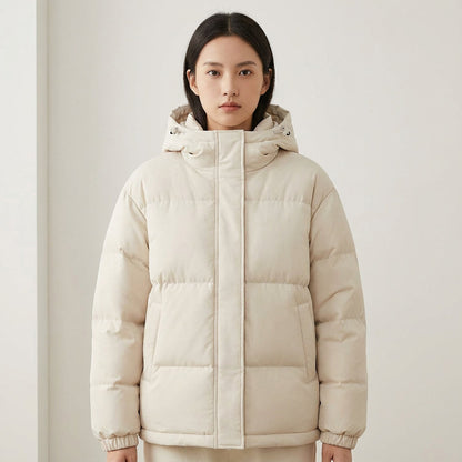 Cleo Women's Black Puffer Jacket | Insulated with Hood, Stylish Winter Jacket