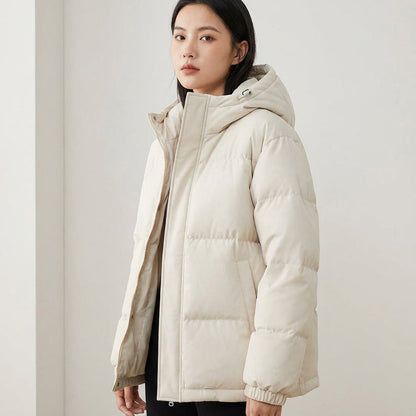 Cleo Women's Black Puffer Jacket | Insulated with Hood, Stylish Winter Jacket