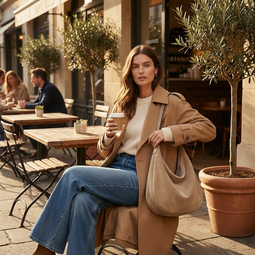 Bolso hobo de mano para mujer Mara | Silueta holgada, Correa única para el hombro