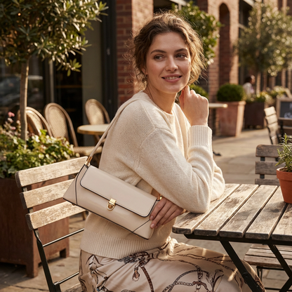 Sac à épaule pour femmes Celeste | Détail de verrou vintage, silhouette élégante