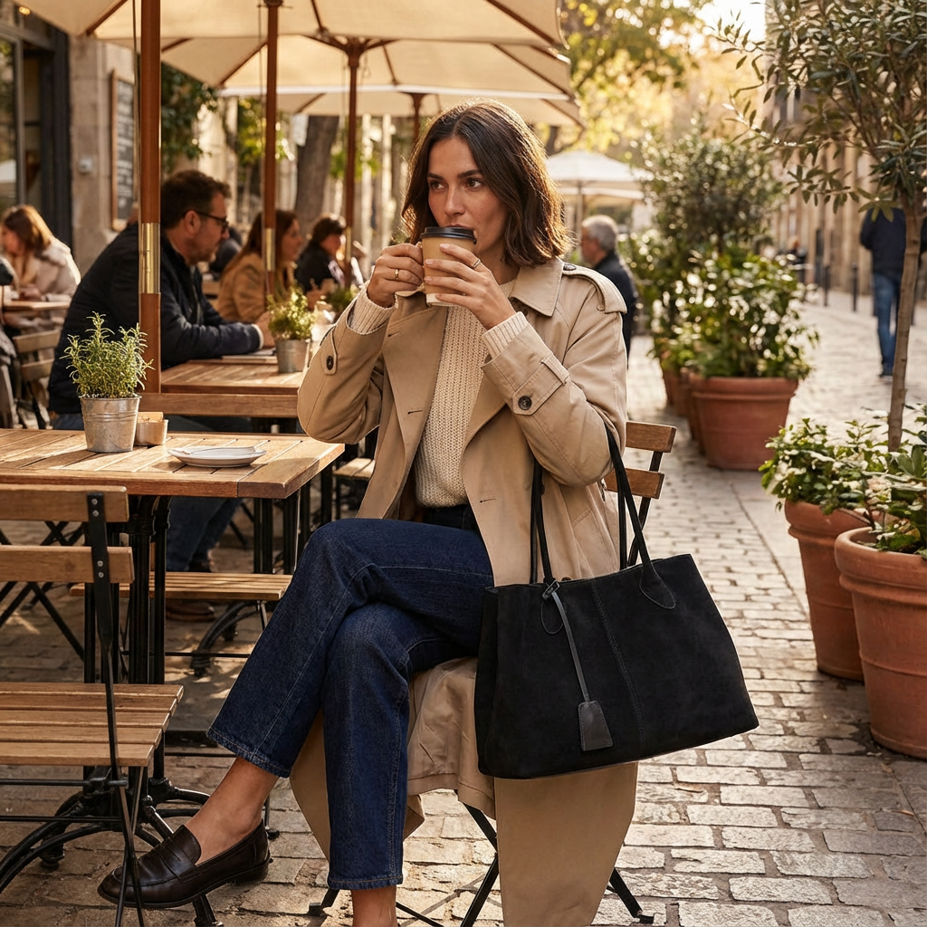 Blaire Women’s Shoulder Tote Bag | Minimalist Silhouette, Long Top Handles