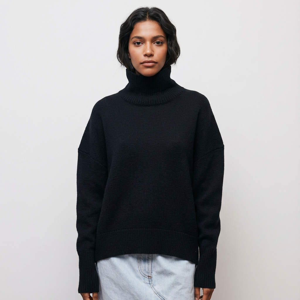 Pull à col roulé pour femmes Avery | Col montant, coupe décontractée