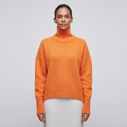 Pull à col roulé pour femmes Avery | Col montant, coupe décontractée