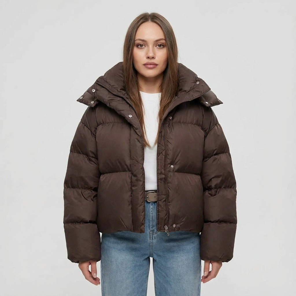 Doudoune courte à capuche femme Ariana | Silhouette oversize