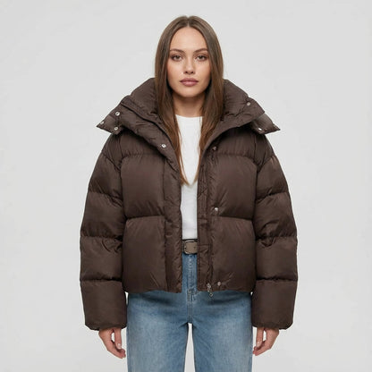 Doudoune courte à capuche femme Ariana | Silhouette oversize