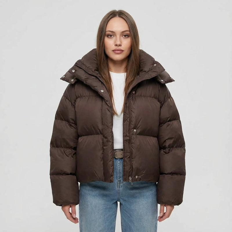 Doudoune courte à capuche femme Ariana | Silhouette oversize