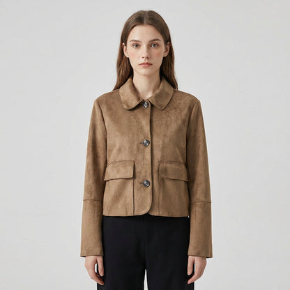 Veste courte pour femmes Aria | Boutonnée devant, col classique