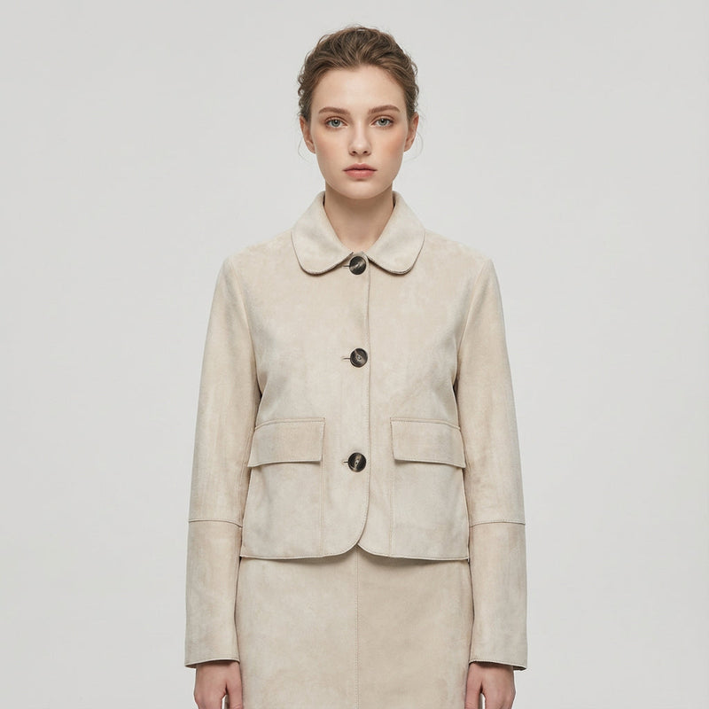 Veste courte pour femmes Aria | Boutonnée devant, col classique