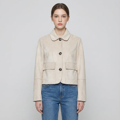 Veste courte pour femmes Aria | Boutonnée devant, col classique