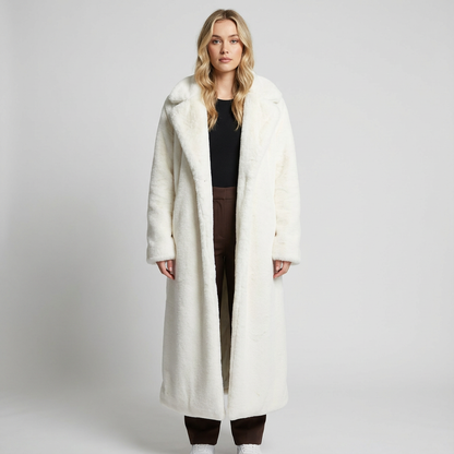 Birch Luna Women's Coat | Oversized Faux Fur, Warm & Fluffy with Hood