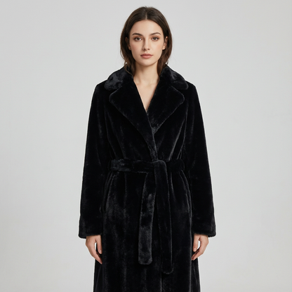 Birch Luna Women's Coat | Oversized Faux Fur, Warm & Fluffy with Hood