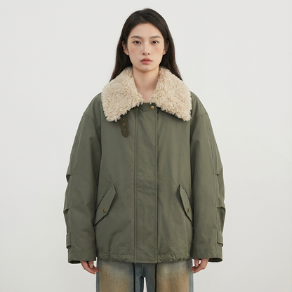 Veste motard matelassée pour femmes Cleo | Coton épais, style streetwear décontracté