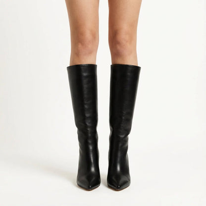 Bottes à talons hauts pour femmes Tessa | Texture croco, luxe moderne