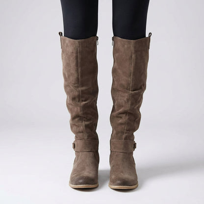 Bottes Hautes pour Femme Aria | Design Zippé d'Hiver, Élégance Chaleureuse