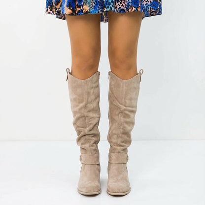 Bottes Hautes pour Femme Aria | Design Zippé d'Hiver, Élégance Chaleureuse