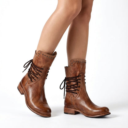 Bottines pour Femme Rosa | Design à Lacets, Confort Quotidien Moderne