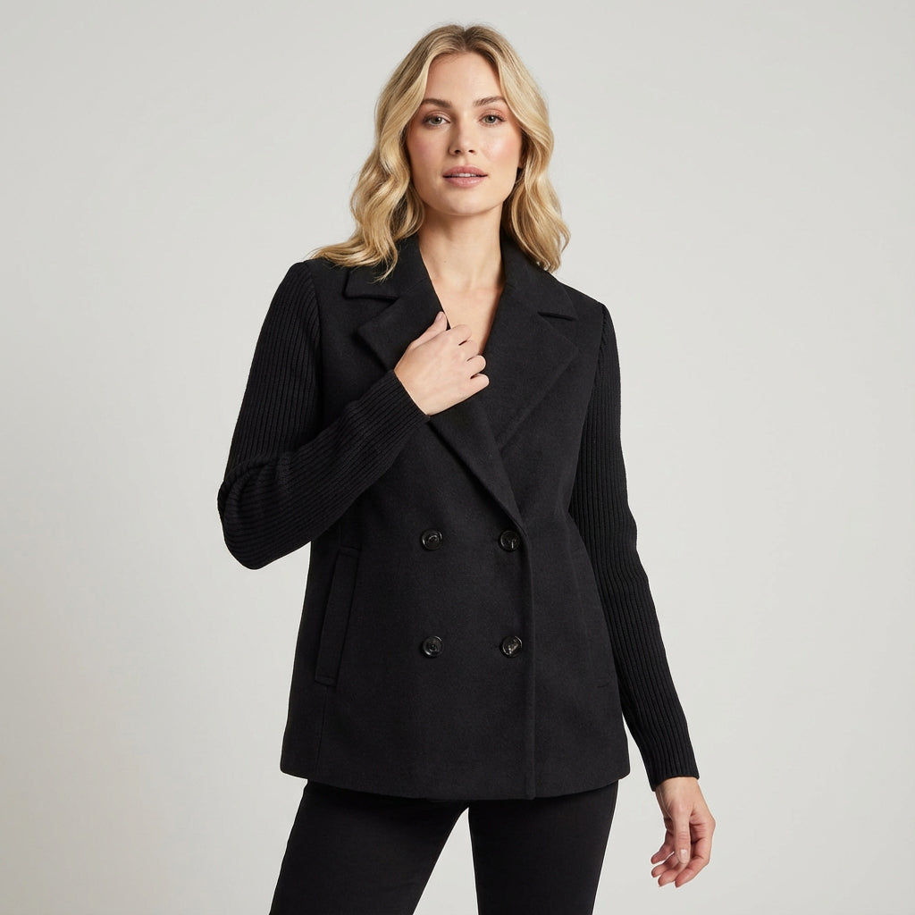 Manteau en laine pour femme Blair | Coupe ajustée, design à double boutonnage