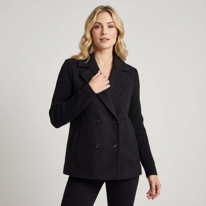 Manteau en laine pour femme Blair | Coupe ajustée, design à double boutonnage