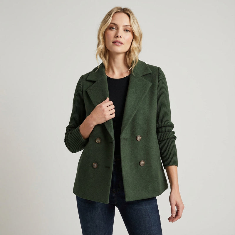 Manteau en laine pour femme Blair | Coupe ajustée, design à double boutonnage