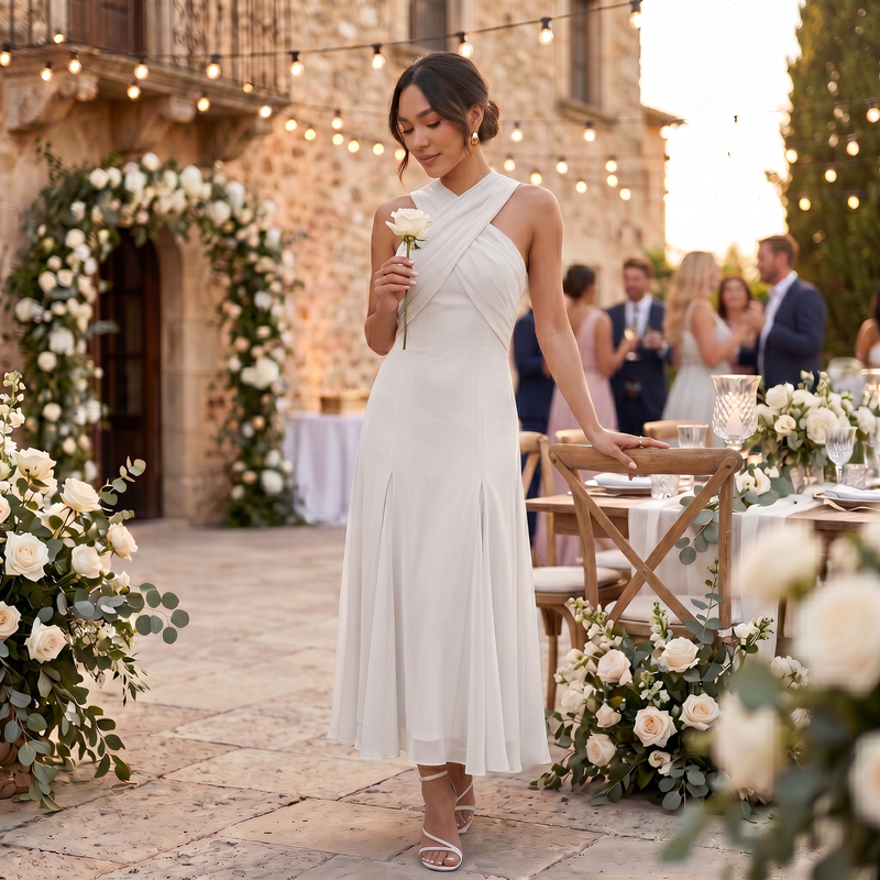 Jolie Women's Maxi Dress - back view