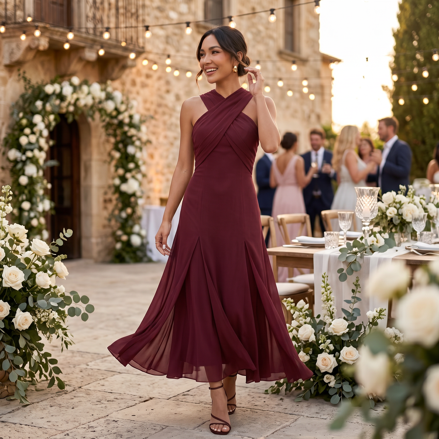 Jolie Women's Maxi Dress - shown in use