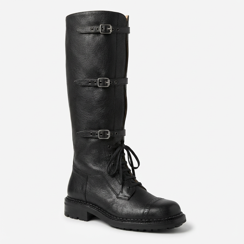 Bottes de chevalier Rita pour femmes | Talon épais, style décontracté