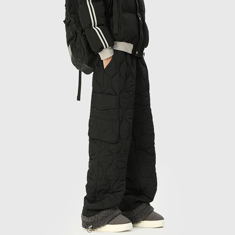 Dahlia Women's Quilted Trousers - flat lay