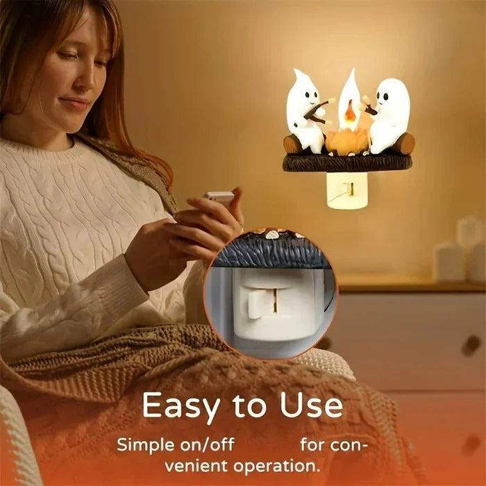 Aspen LED Night Light - fabric and finish detail
