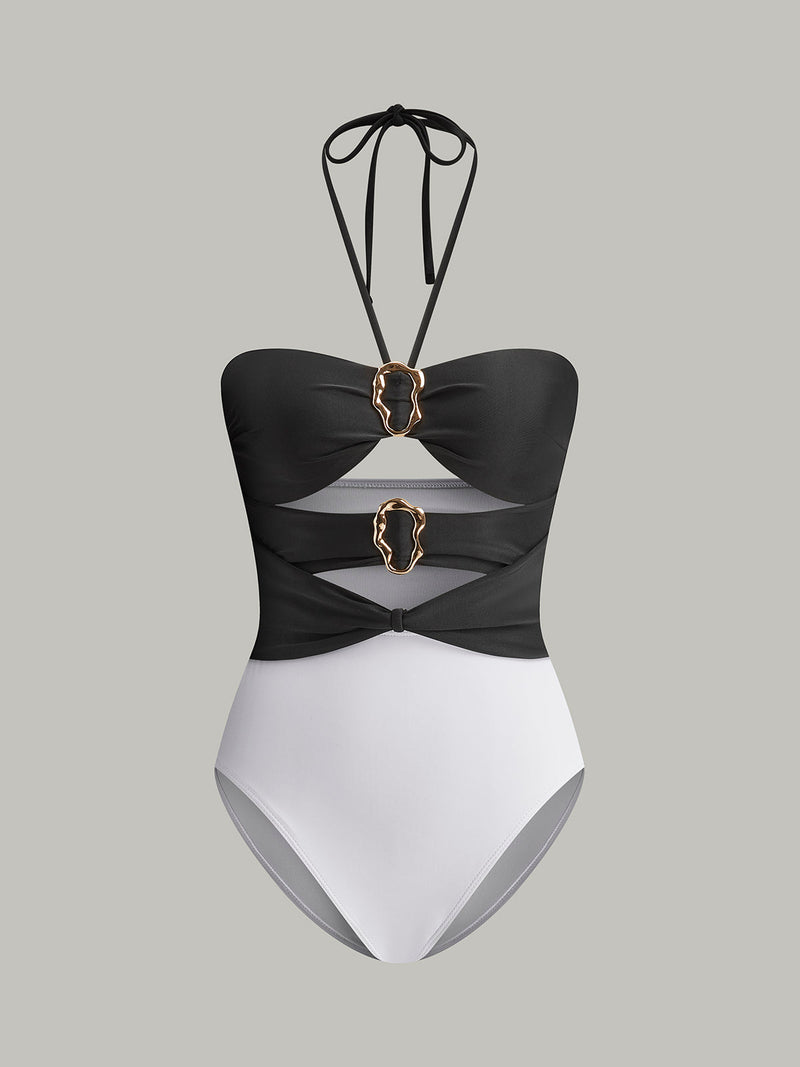 Opal Women's Swimsuit | Halter, Cutout, Jersey