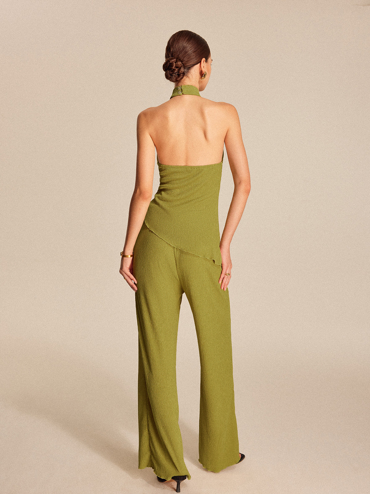 Giselle Women's Trousers - fabric and finish detail