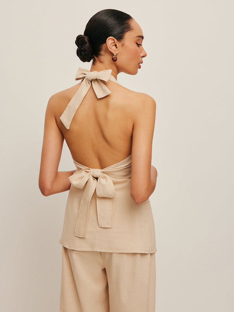 Winona Women's Trousers | Halter, Bow, Cotton